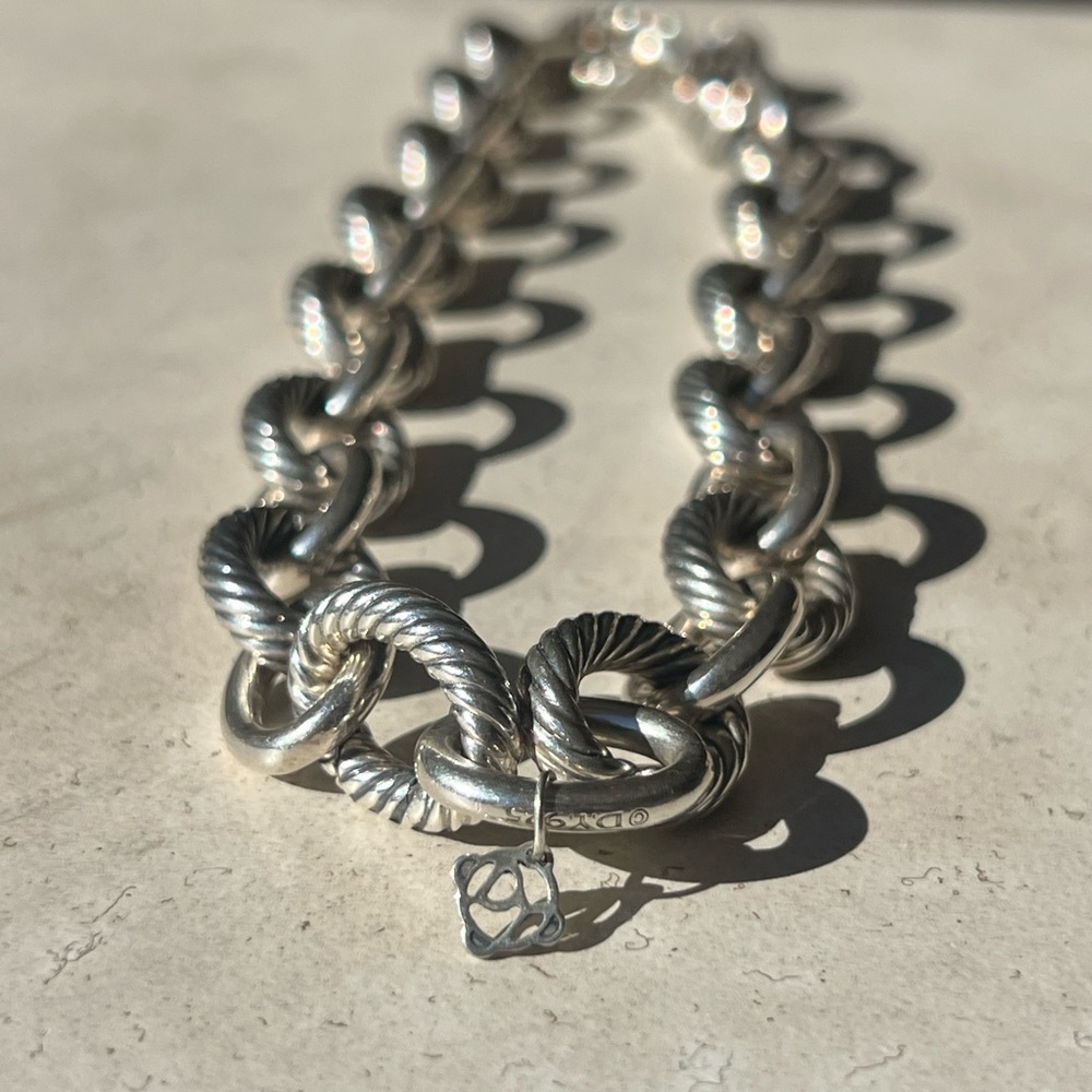 David Yurman Twisted Silver Necklace